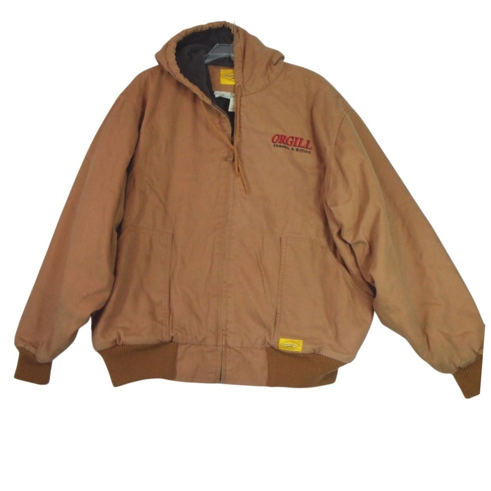 Diamondback Work Wear 2XL Chest Size 50-52 Canvas Heavy Coat Quilted Lines‎ Hood